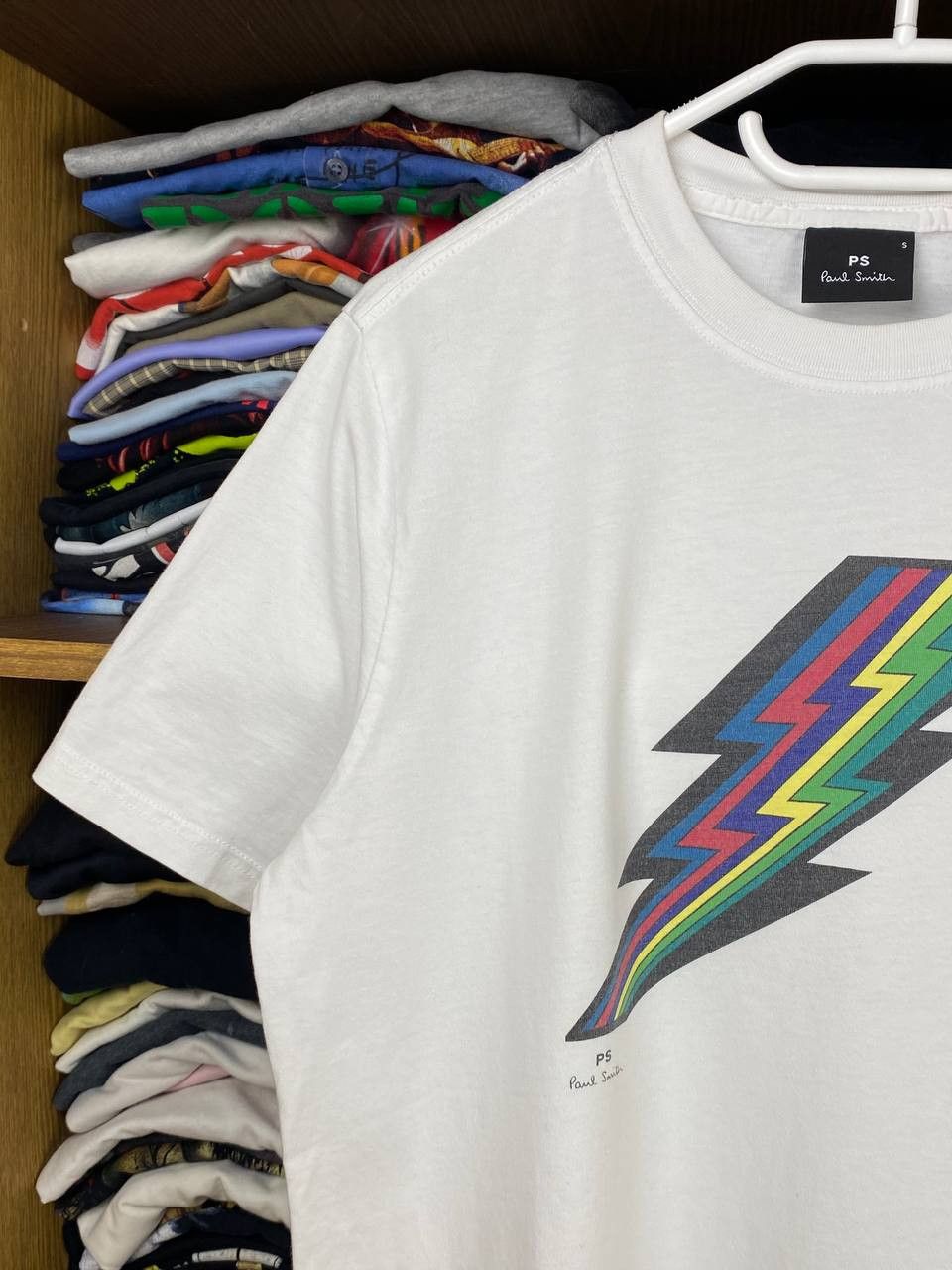 Paul Smith PS by Paul Smith "Rainbow Lightning" y2k Graphic Tee Size US S / EU 44-46 / 1 - 2 Thumbnail