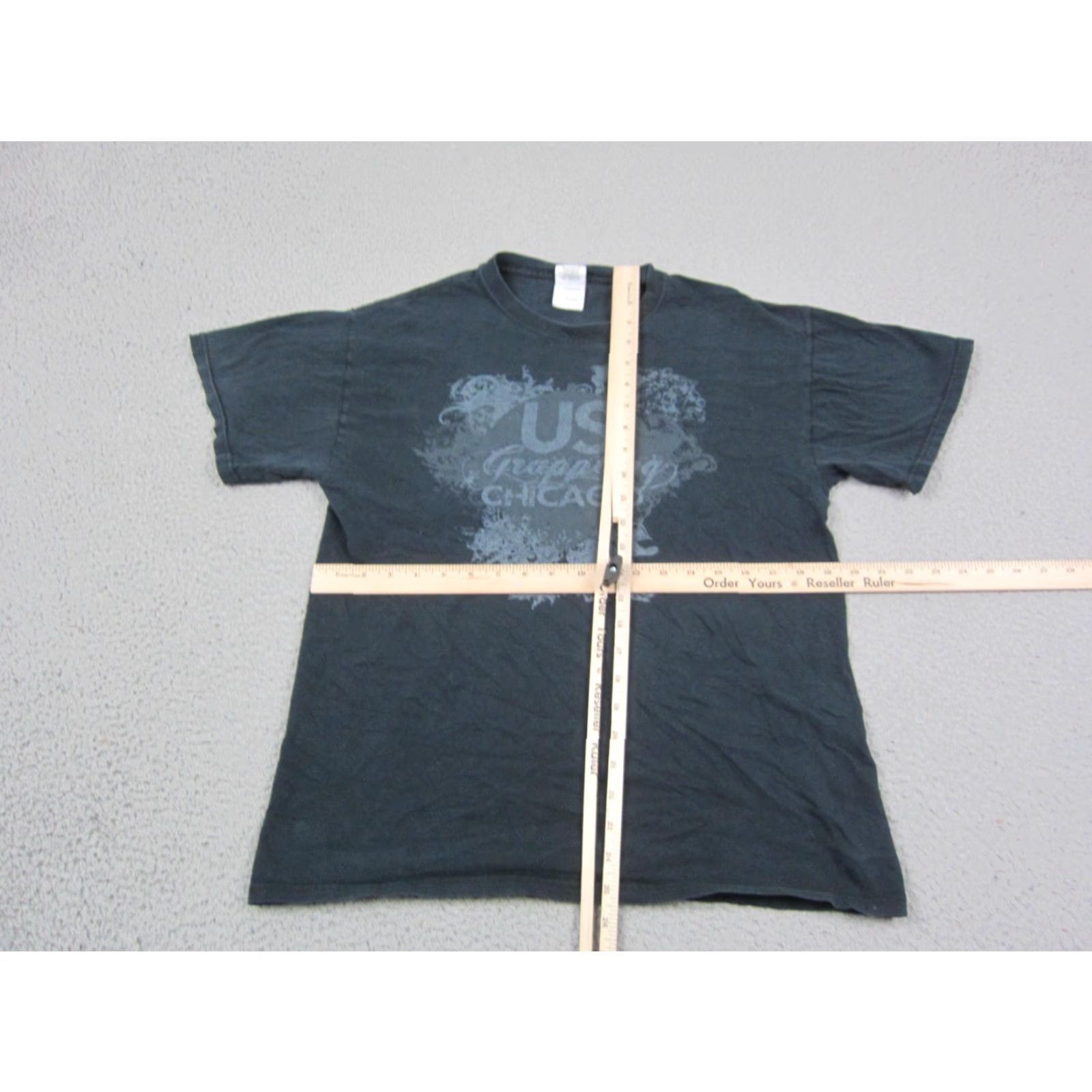 Gildan Gildan US Grappling Chicago Shirt Mens Medium Black MMA BJJ Fight Gym Graphic Tee 90s Classic USA Sport Tee Shirt Womens? Size US M / EU 48-50 / 2 - 4 Thumbnail
