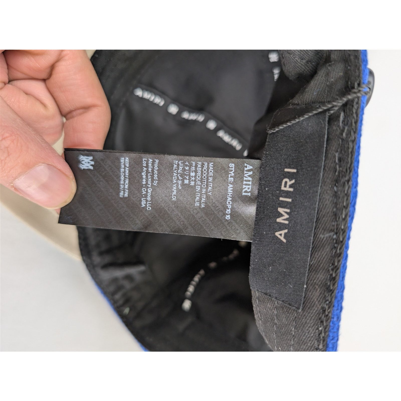Amiri o1rshd1 Q:3/ Size: OS/ Dream Team Two-Tone Cap / Hat in Blue Size ONE SIZE - 15 Thumbnail