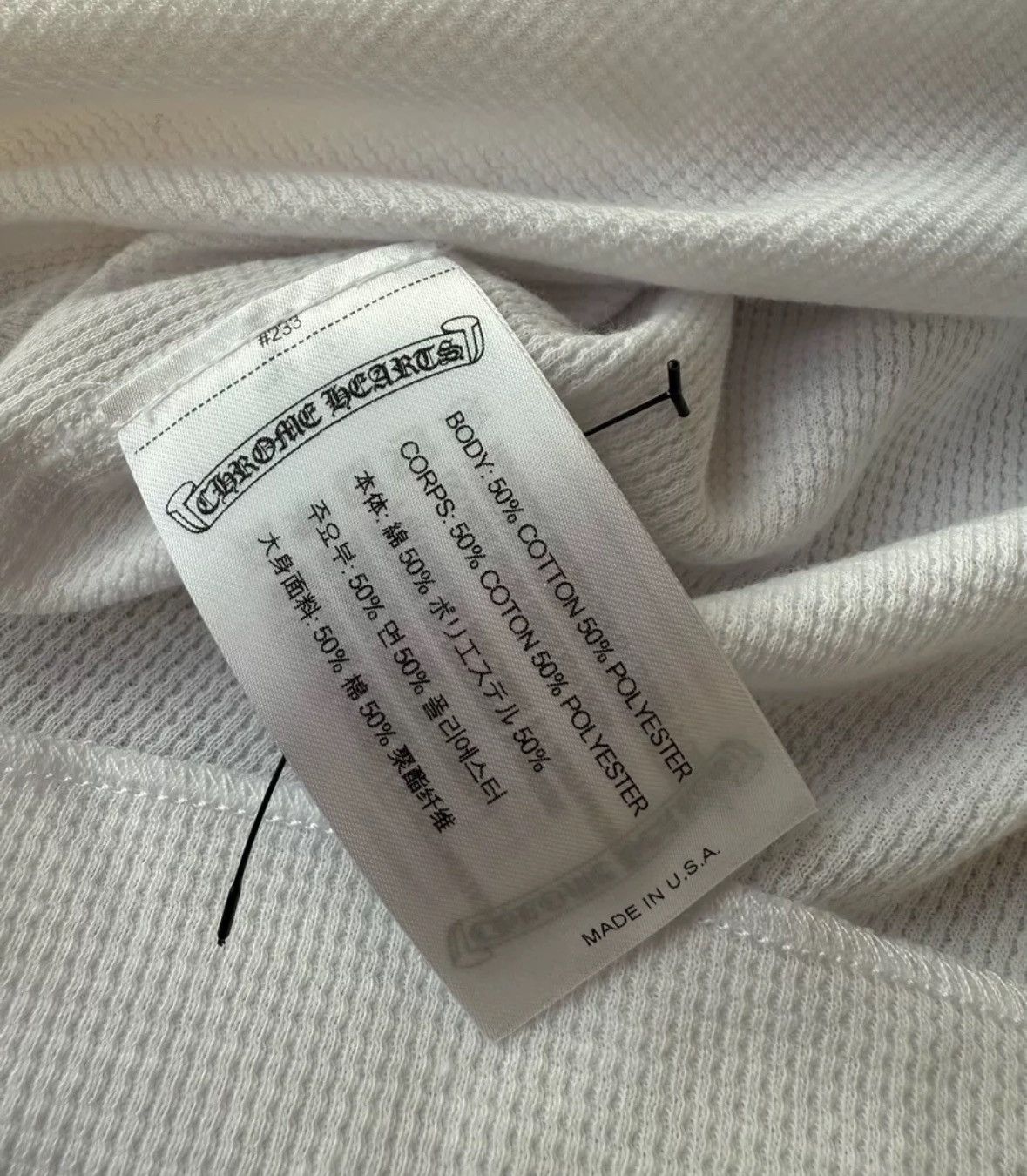 Chrome Hearts Thermal waffle horseshoe long sleeve Size US S / EU 44-46 / 1 - 3 Thumbnail