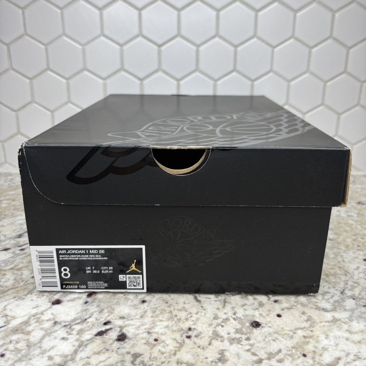 Jordan Brand Size 8 - Air Jordan 1 SE Mid White Dune Red Clean W/Box Size US 8 / EU 41 - 15 Thumbnail