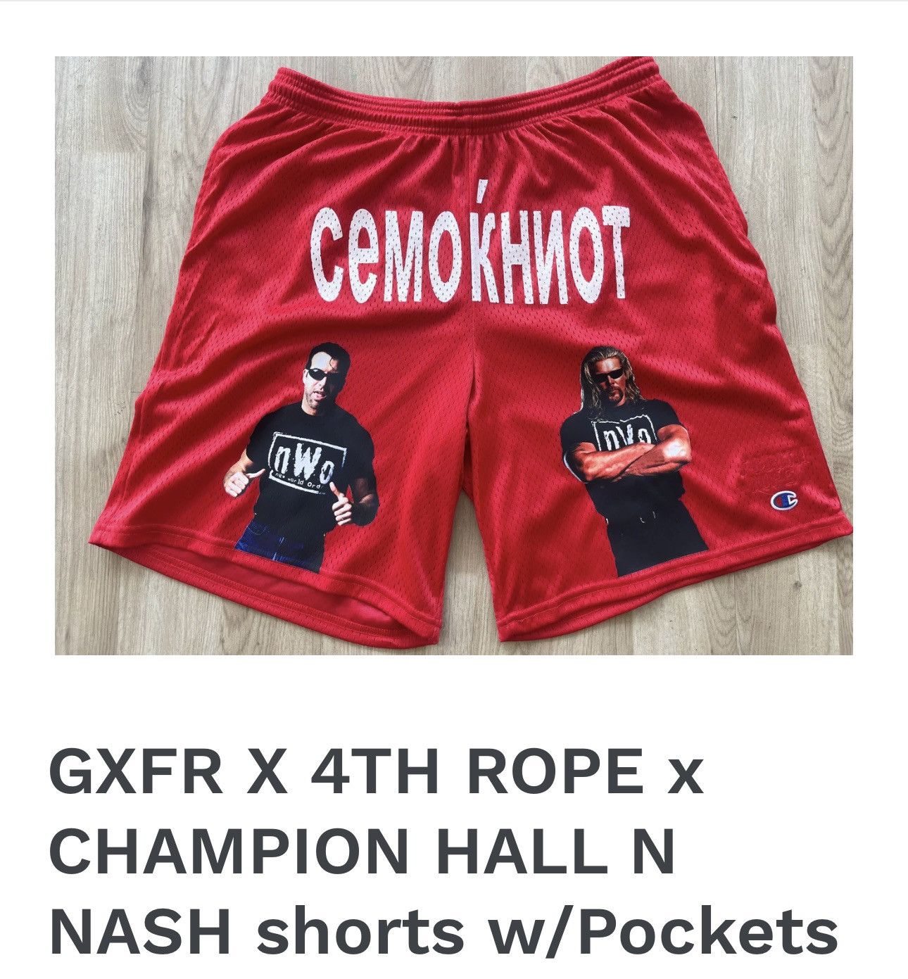 Champion × Rap Tees 4th Rope x Hall & Nash shorts Size US 44 / EU 60 - 1 Thumbnail