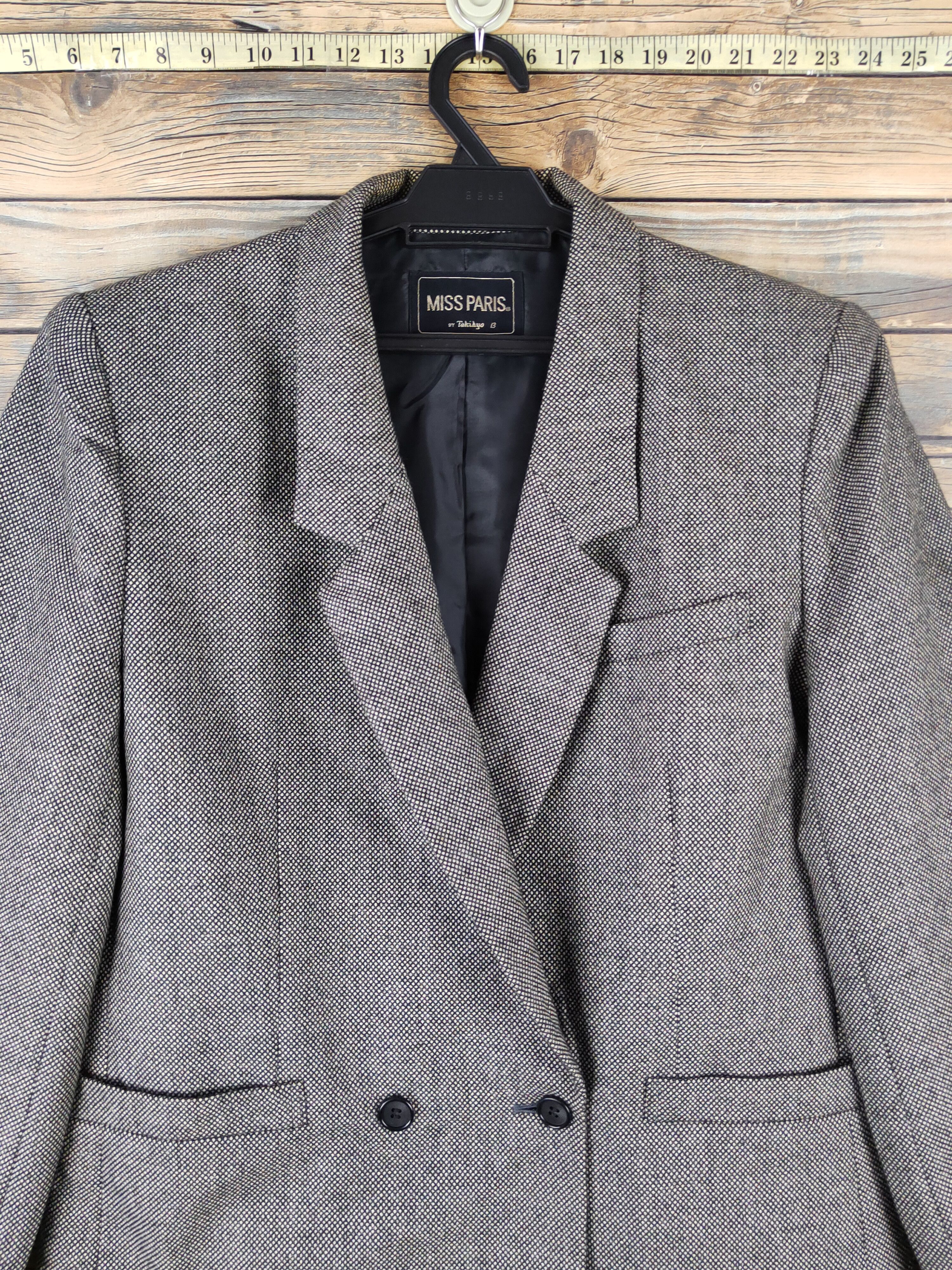 Japanese Brand × Vintage Vintage Miss Paris Black Cream Blazers Size M / US 6-8 / IT 42-44 - 2 Thumbnail