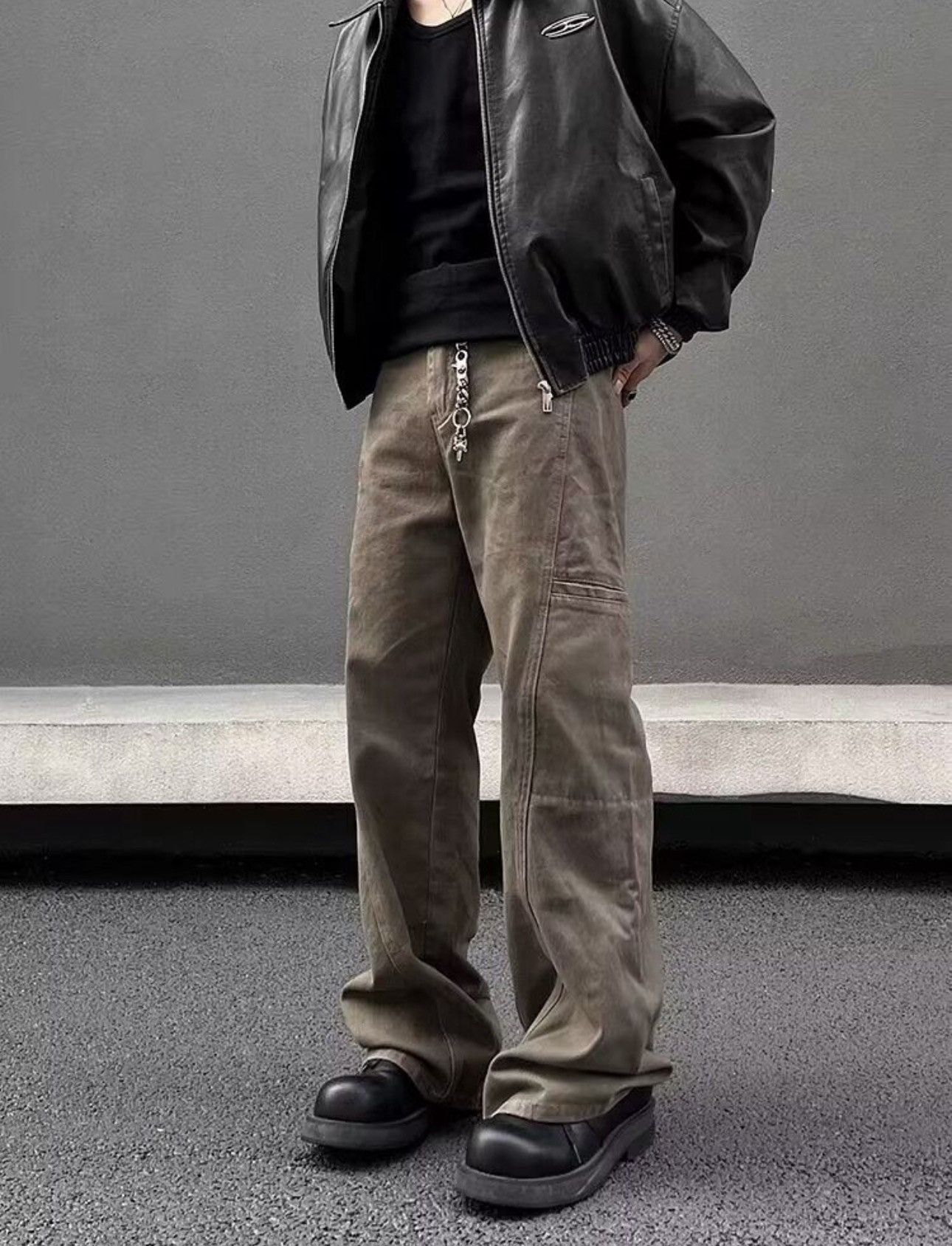 Japanese Brand × Jean Vintage Maillard Brown Cargo Washed Jeans Size US 27 - 4 Thumbnail