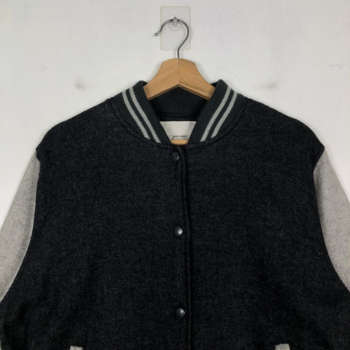 Japanese Brand 🔥90’s World Worth Vintage Varsity Jacket Issey Miyake Size US L / EU 52-54 / 3 - 2 Thumbnail