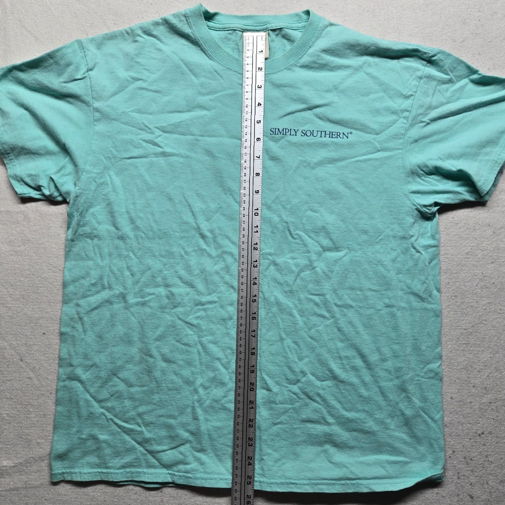 Vintage Simply Southern Shirt Men's L Seafoam Fish Theme Short Sleeve Crew Neck Size US L / EU 52-54 / 3 - 6 Thumbnail