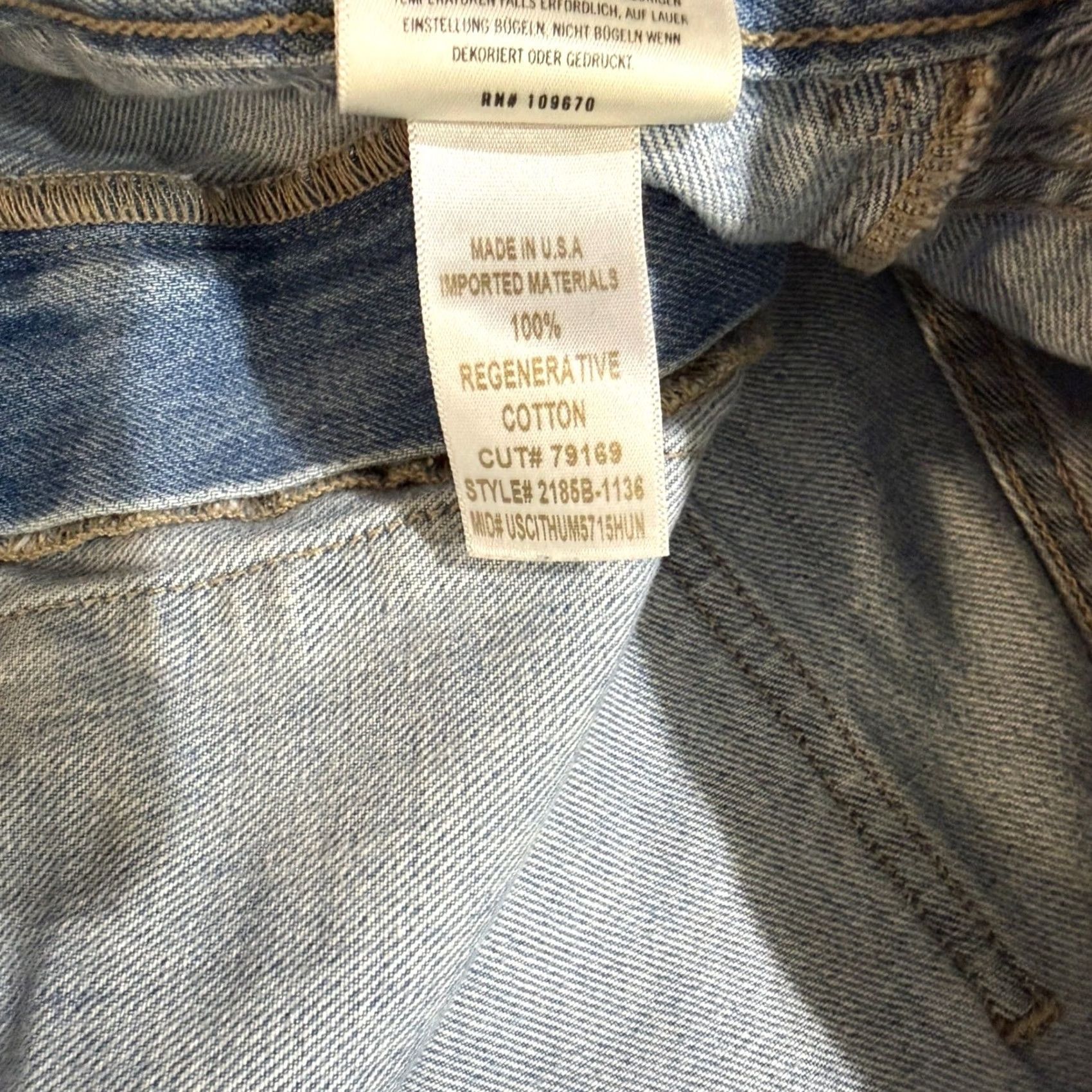 Citizens Of Humanity Citizens of Humanity Wide Leg Jeans Womens 27 AYLA Cloud nine Denim Light X23 Size 27" / US 4 / IT 40 - 7 Thumbnail