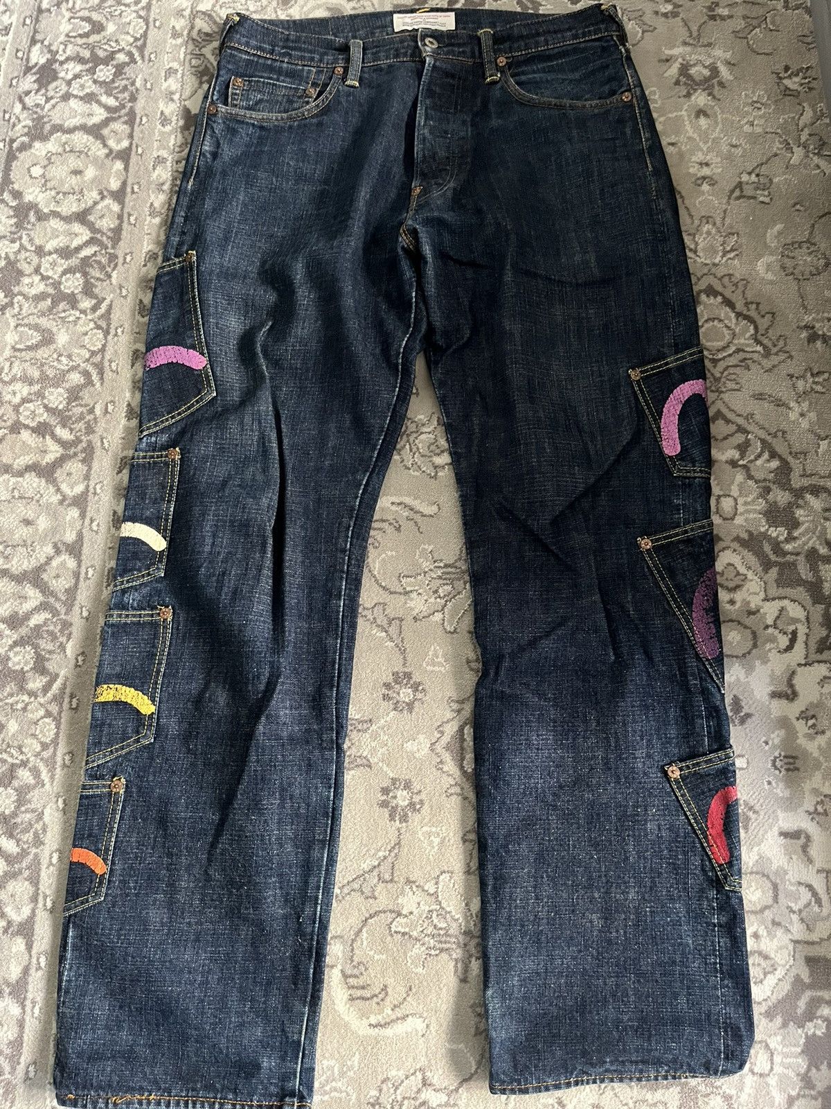 Image of Evisu Multipocket Denim, Men's (Size 34)