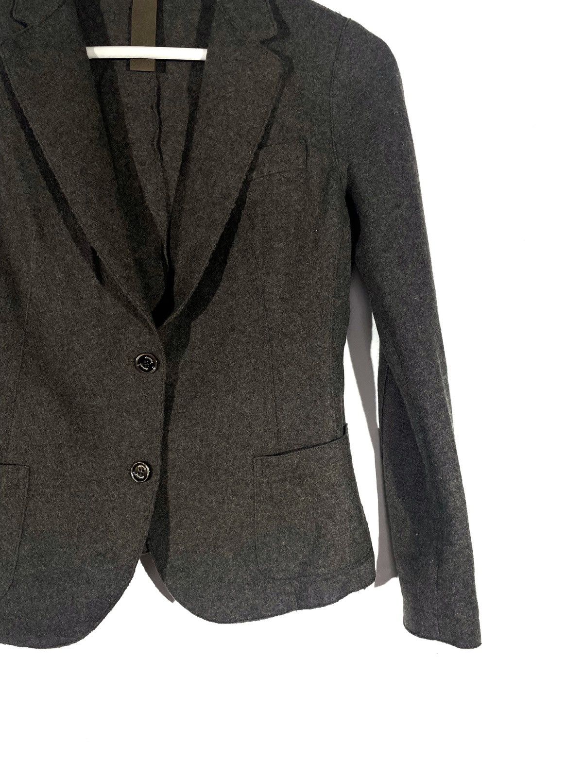 Eleventy Eleventy Women Wool Brown Blazer Size 40 Size XS Made Italy Size XS / US 0-2 / IT 36-38 - 3 Thumbnail