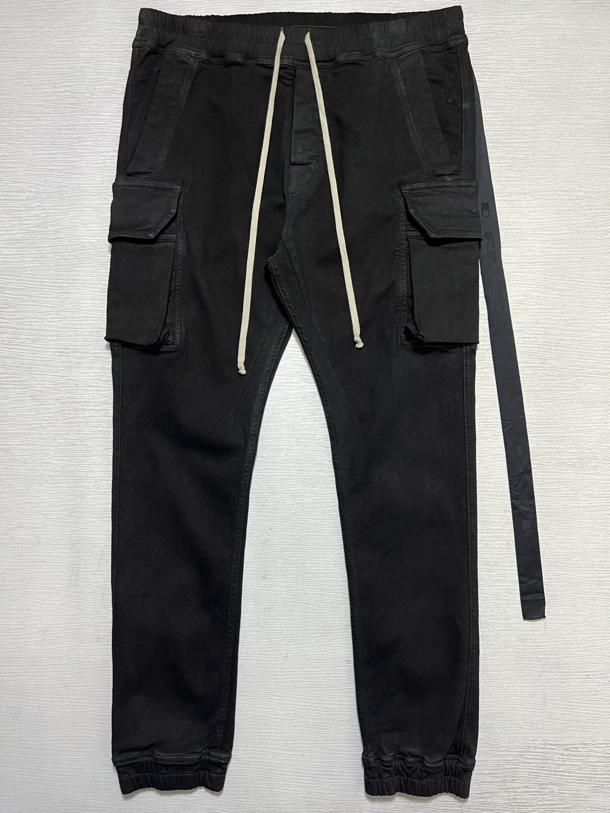 Rick Owens Rick Owens fw22 Strobe drawstring slim long pant | Grailed