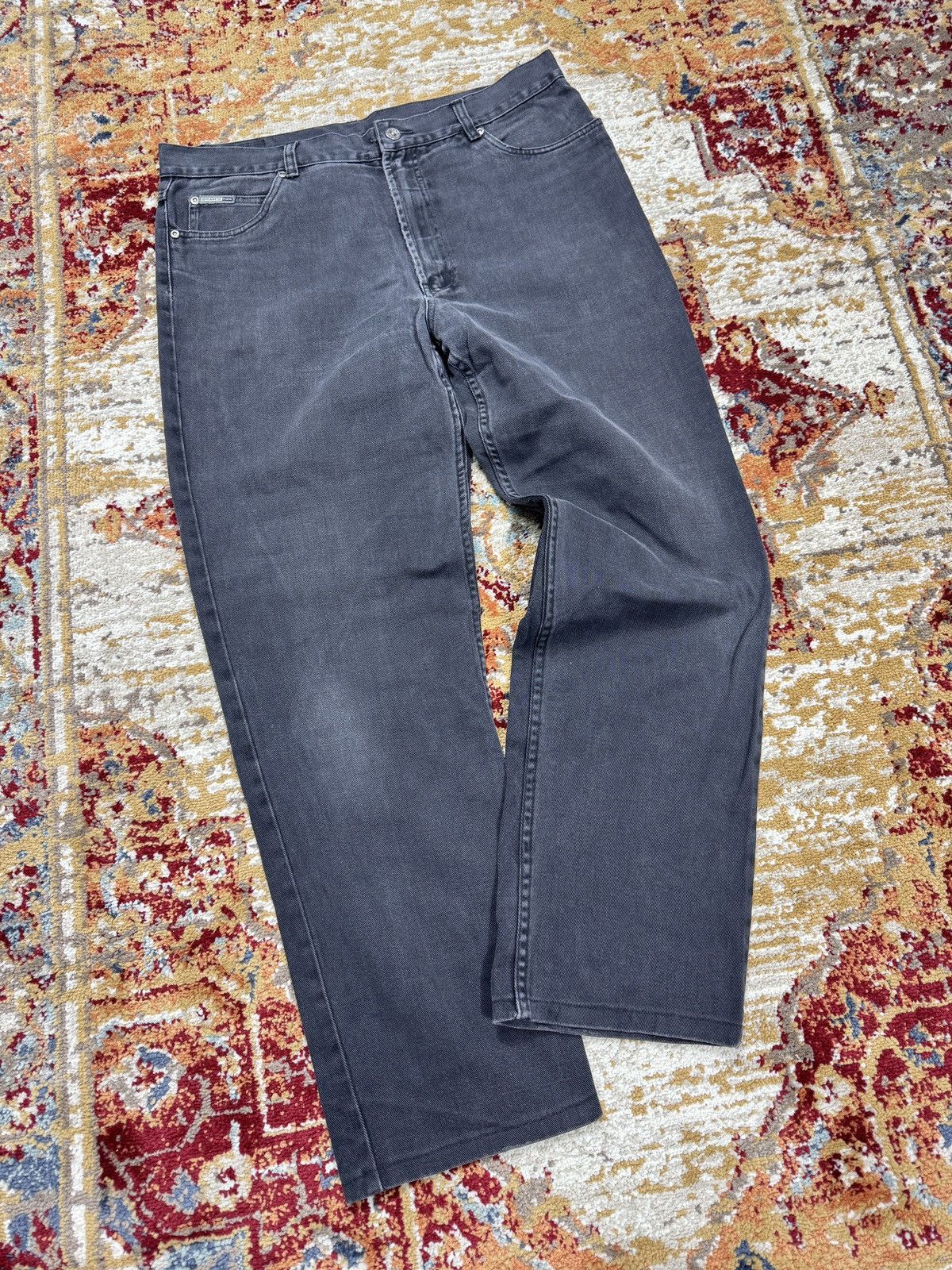 Vintage ᶠᵃⁿᶜʸᵍᵘʸ Vintage Baggy Washed Denim Jeans Wide leg Y2K Size US 36 / EU 52 - 1 Thumbnail