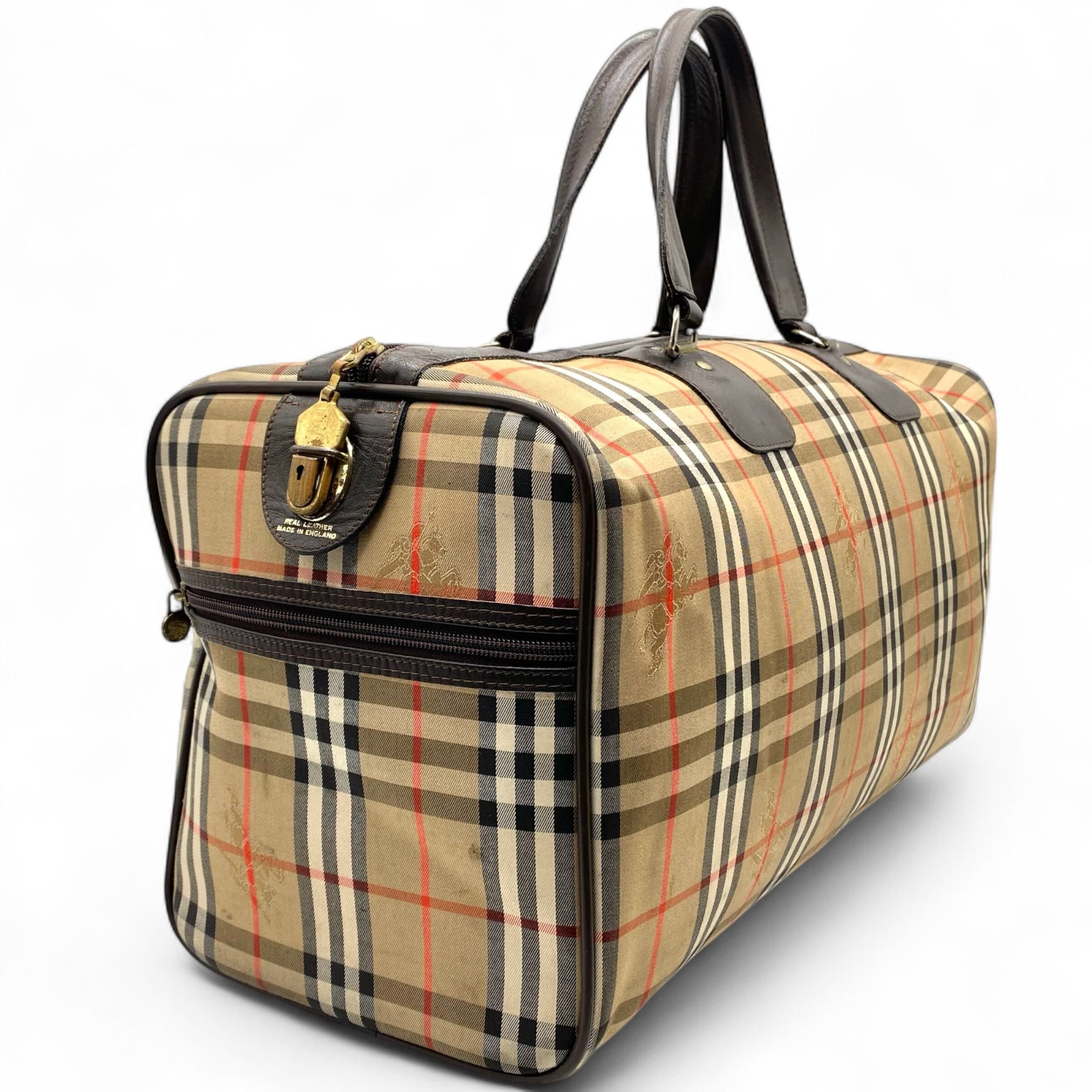 Burberry Vintage Burberyys Boston Bag Nova Check Size ONE SIZE - 4 Thumbnail