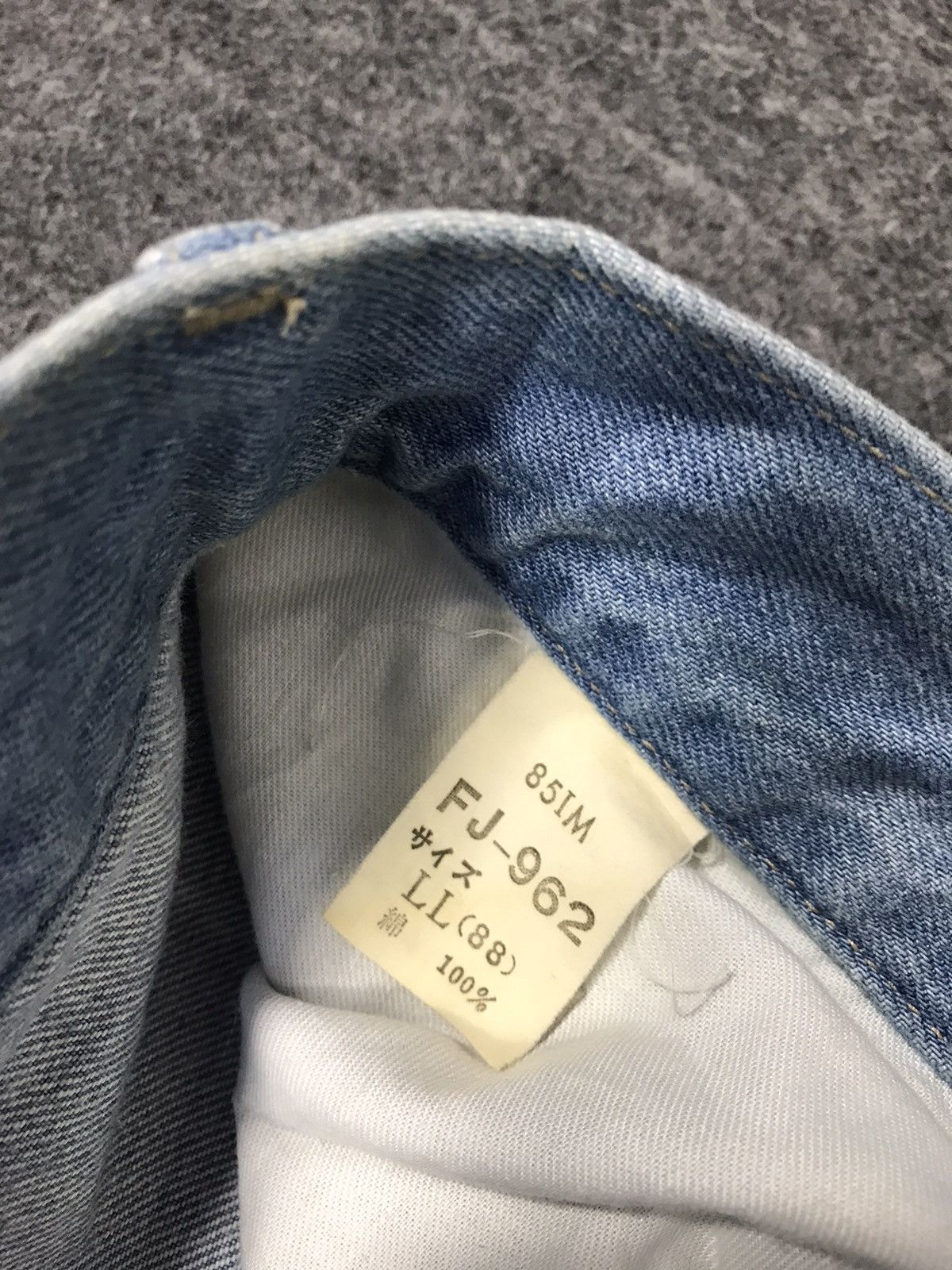 Japanese Brand 90s Bee Bell Indigo Denim Baggy Embroidery Doraemon Patches Size 34" / US 12 / IT 48 - 7 Thumbnail