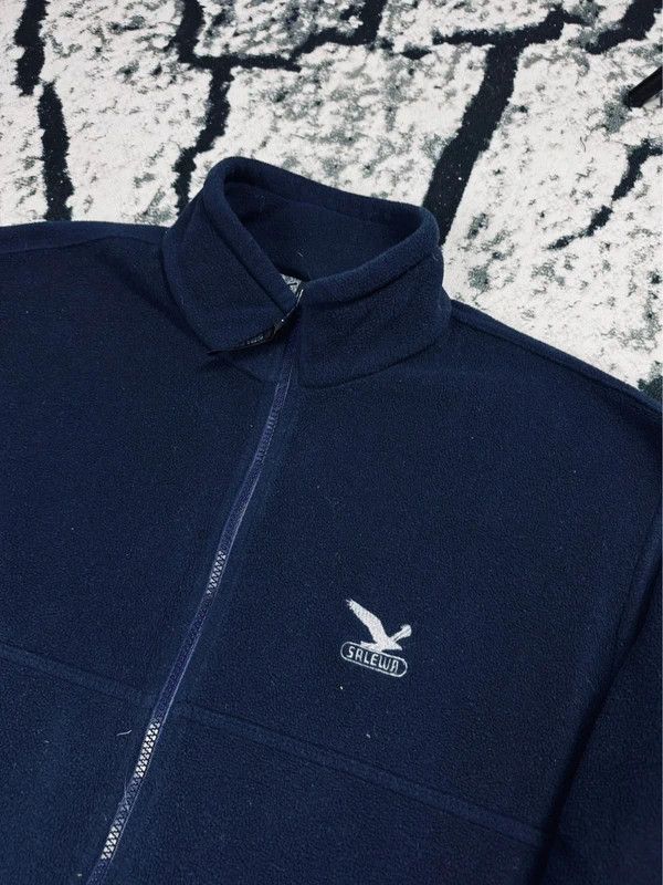 SALEWA Salewa navy blue zip fleece XL logo Size US XL / EU 56 / 4 - 3 Thumbnail