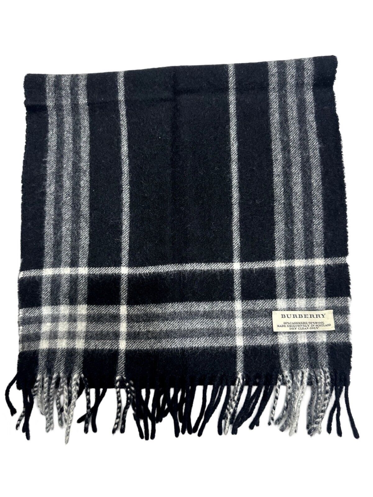 Burberry Burberry Vintage Unisex Scarf 50%Cashmere 50%Wool Size ONE SIZE - 5 Thumbnail