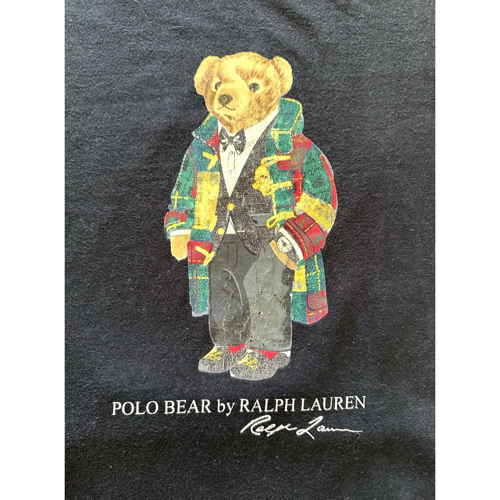 Polo Ralph Lauren VINTAGE Polo Ralph Lauren Mens Black Preppy Teddy Bear Graphic T-Shirt Size Medium Size US M / EU 48-50 / 2 - 2 Thumbnail