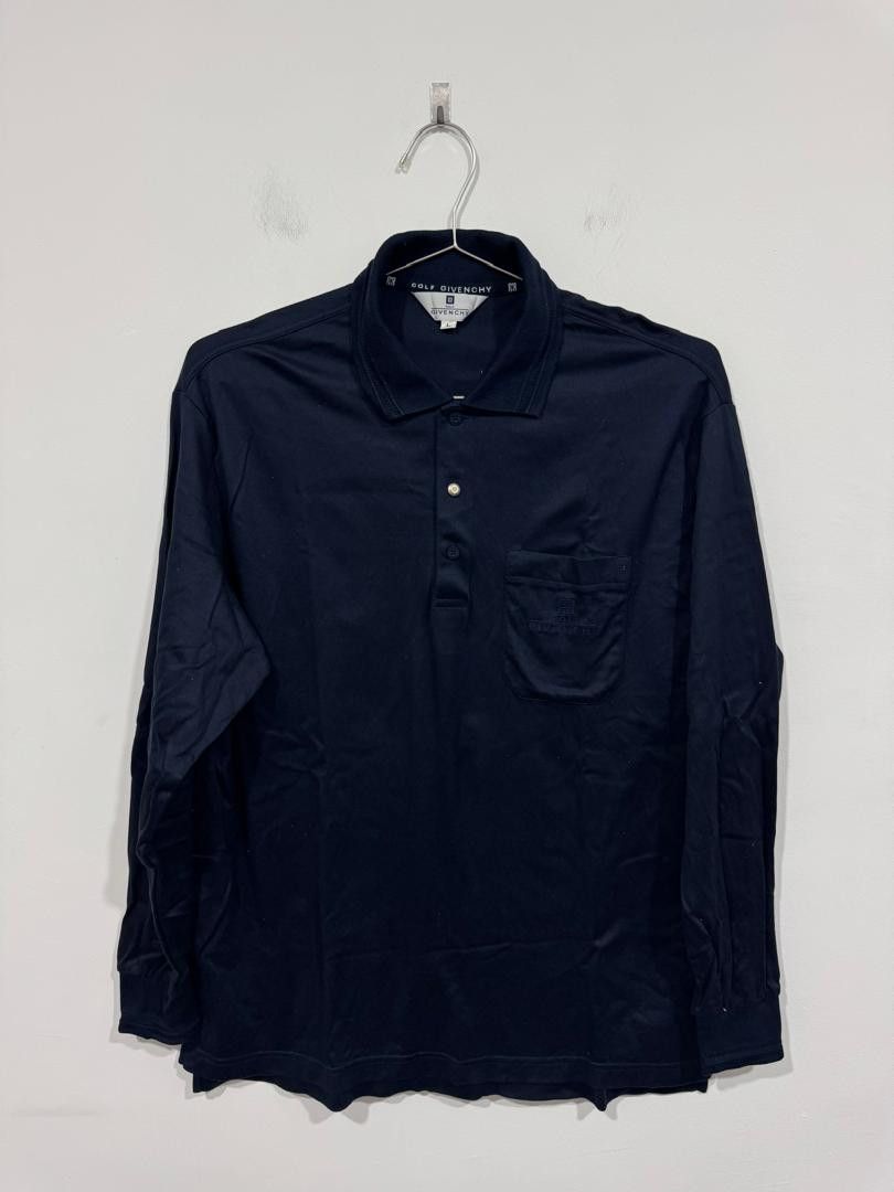 Givenchy Vintage Givenchy Golf Long Sleeve Polo Tee Size US L / EU 52-54 / 3 - 1 Thumbnail