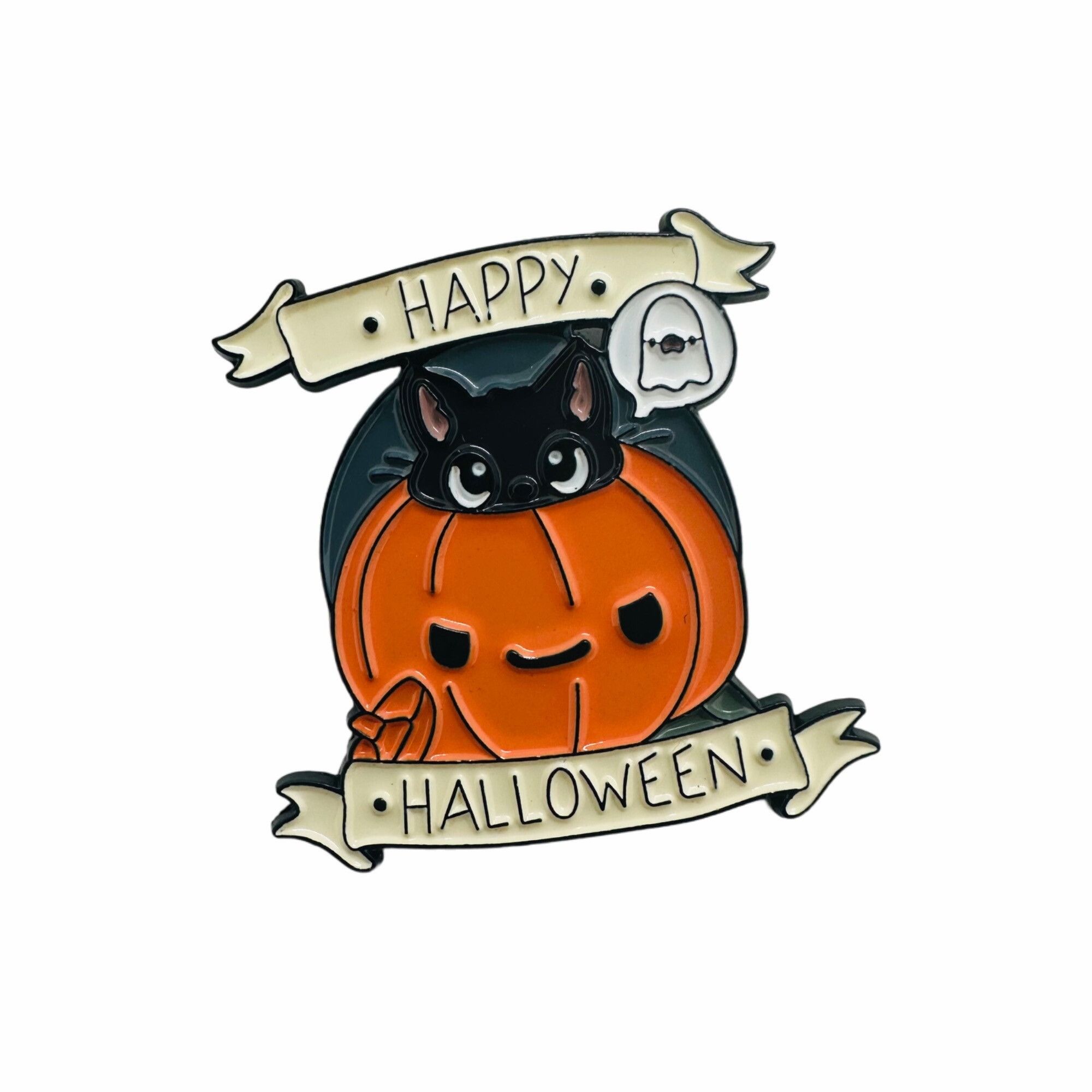 Other 🤩Enamel Pins Halloween Punk Cute Ghost Pumpkin Skull Brooch Size ONE SIZE - 4 Thumbnail