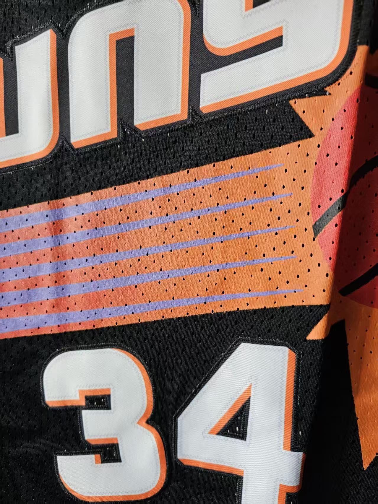 NBA Phoenix Suns #34 Charles Barkley Jersey Black Size US XL / EU 56 / 4 - 3 Thumbnail