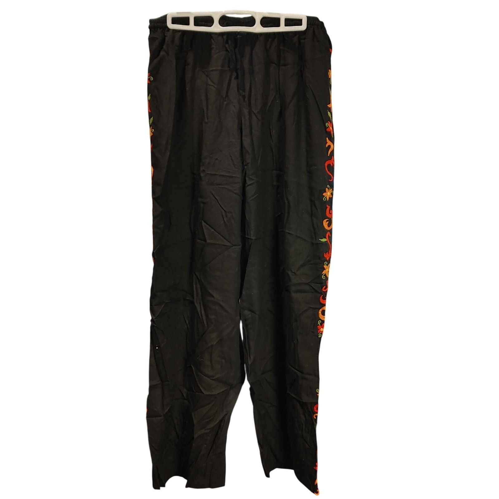 Other Women L KeyLimePie Black Loungewear Floral Print Track Pant Size 32" / US 10 / IT 46 - 1 Thumbnail