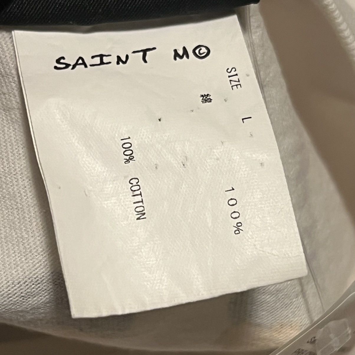 Bape × Saint Michael Saint Michael Bape Tee White Size US L / EU 52-54 / 3 - 8 Thumbnail