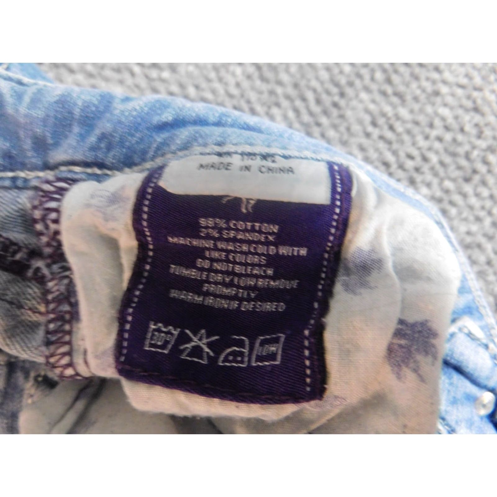Vintage VIGOSS Skinny Jeans Womens 3 blue Denim Crop Pockets Zipper Size 26" / US 2 / IT 38 - 5 Thumbnail