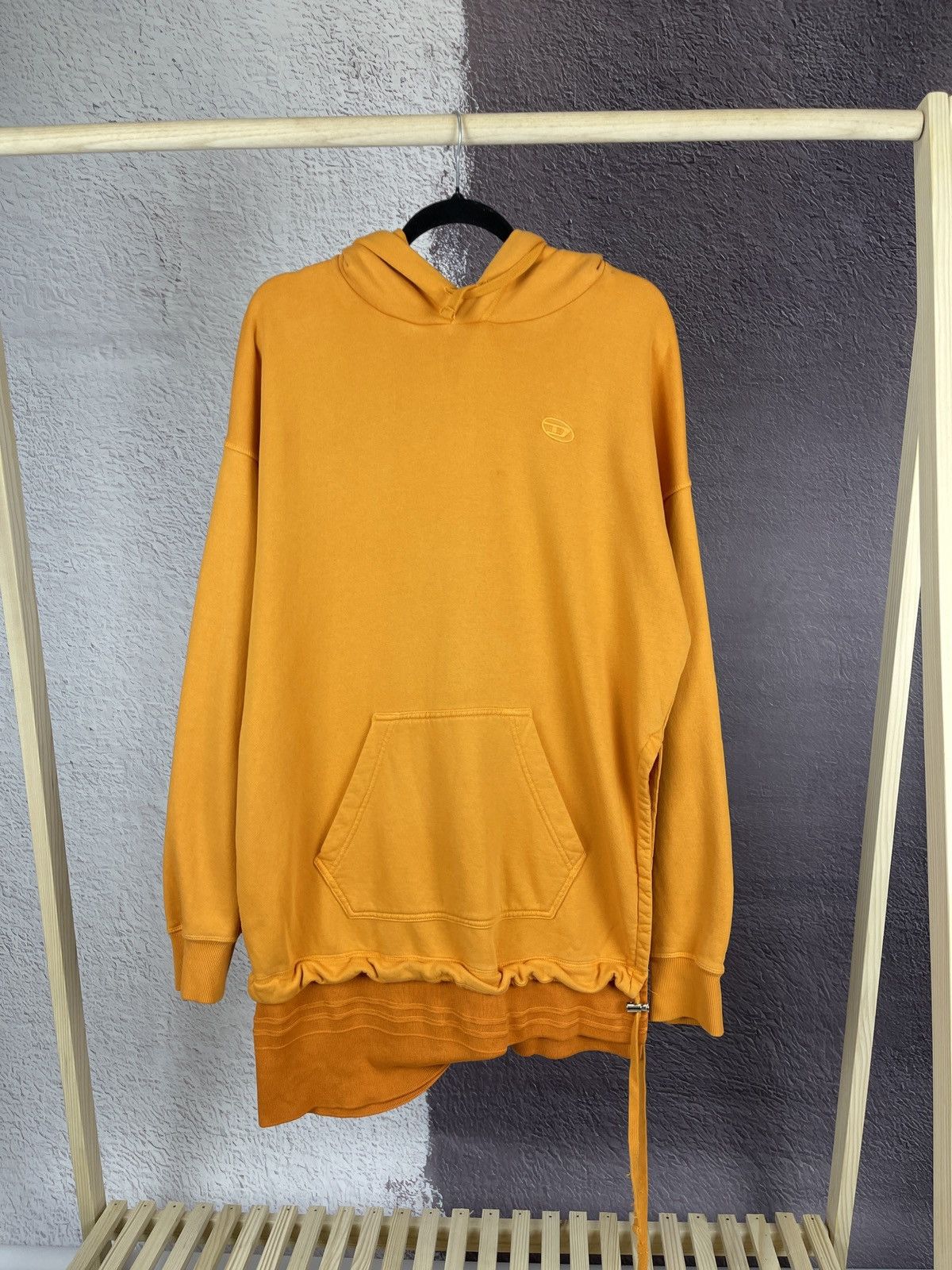 Diesel D-Rollier-Ton Asymmetric deconstruct oversized hoodie