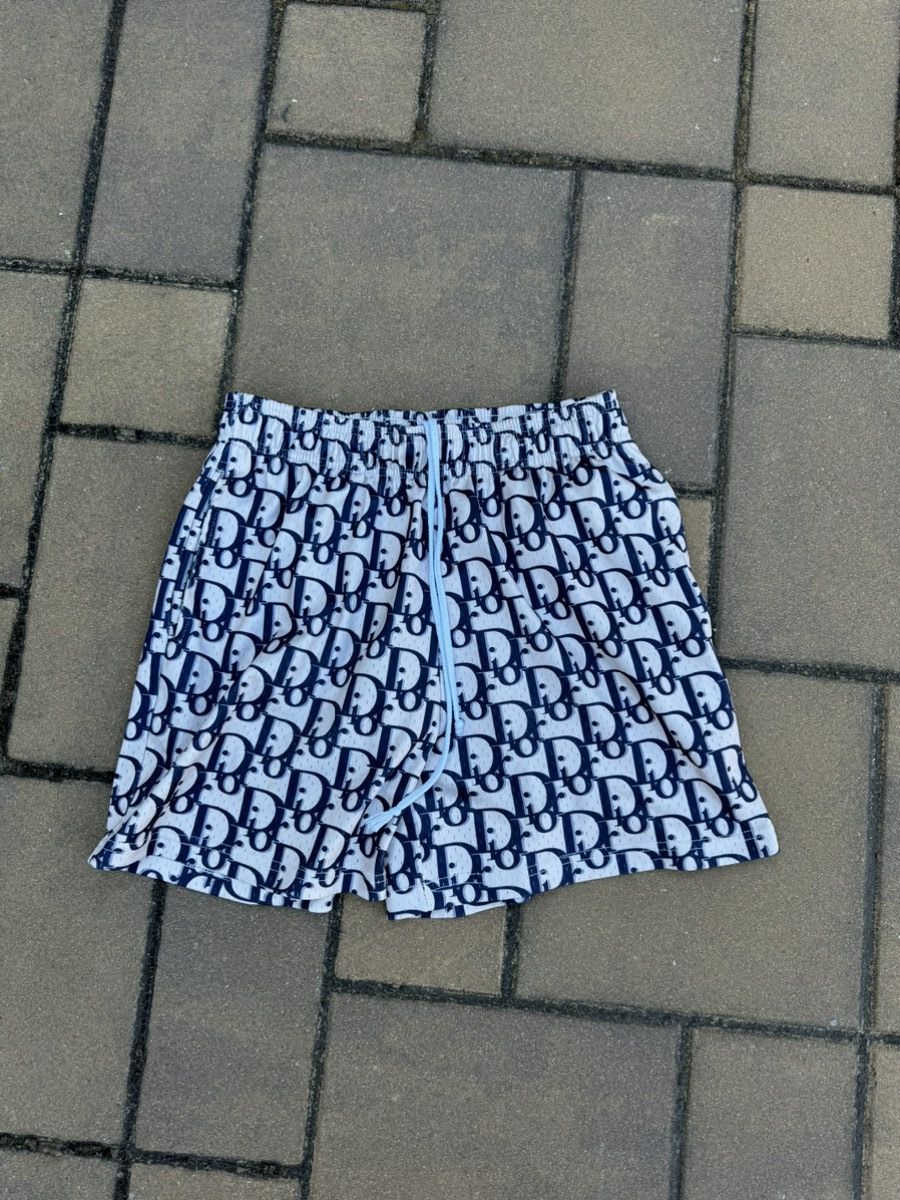 希少　Bravest Studios OBLIQUE SHORTS NAVY Bravest Studios Bravest Studio Dior Oblique Shorts White Navy Size