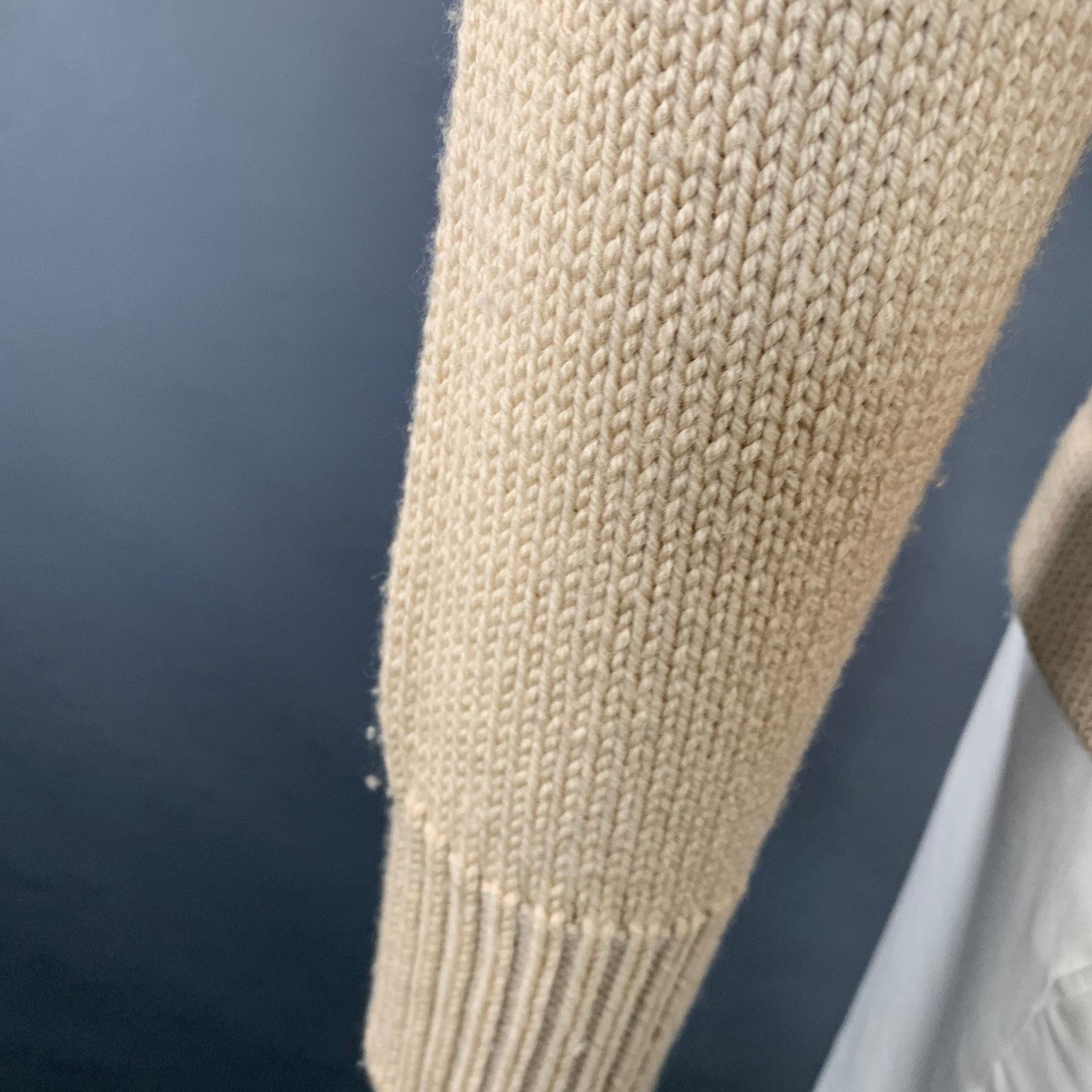 GRP GRP Size L Beige Knit Merino Wool Turtleneck Sweater Size US L / EU 52-54 / 3 - 7 Thumbnail