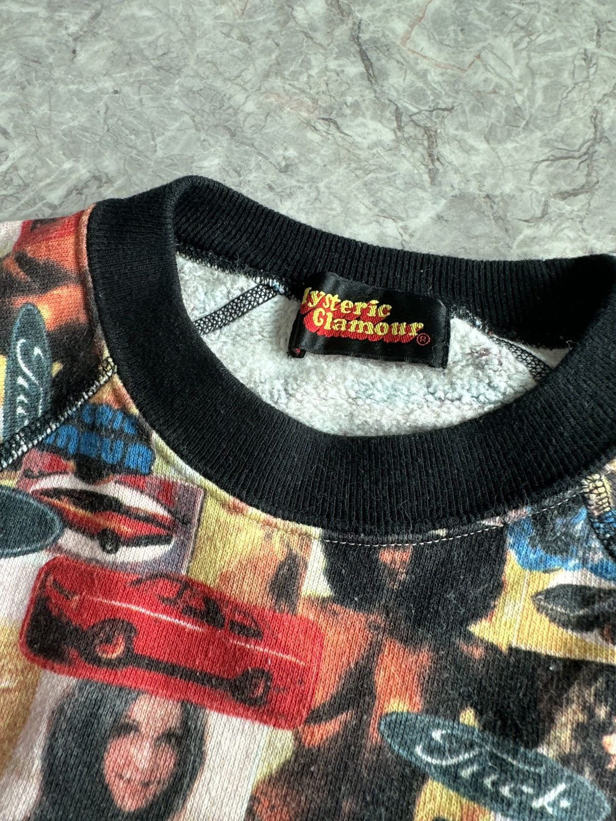 Hysteric Glamour × Playboy Hysteric Glamour 1990s Collage Car and Topless Woman Sweater Size ONE SIZE - 3 Thumbnail