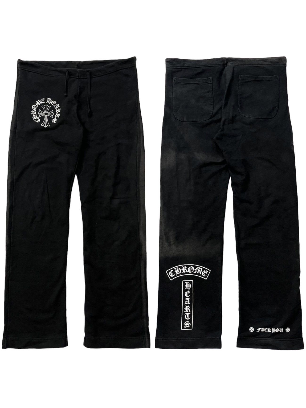 Chrome Hearts 90s Chrome Hearts T Bar Logo Sweatpants Size US 32 / EU 48 - 1 Thumbnail