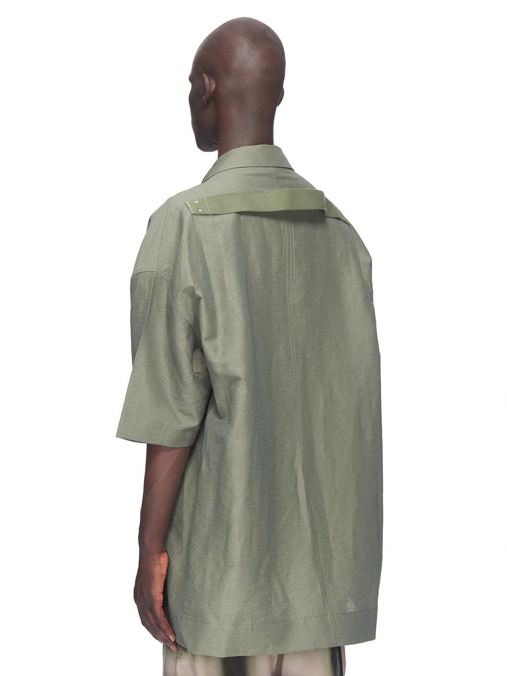 Rick Owens o1y0325 Linen Shirt in Green Size US S / EU 44-46 / 1 - 5 Thumbnail