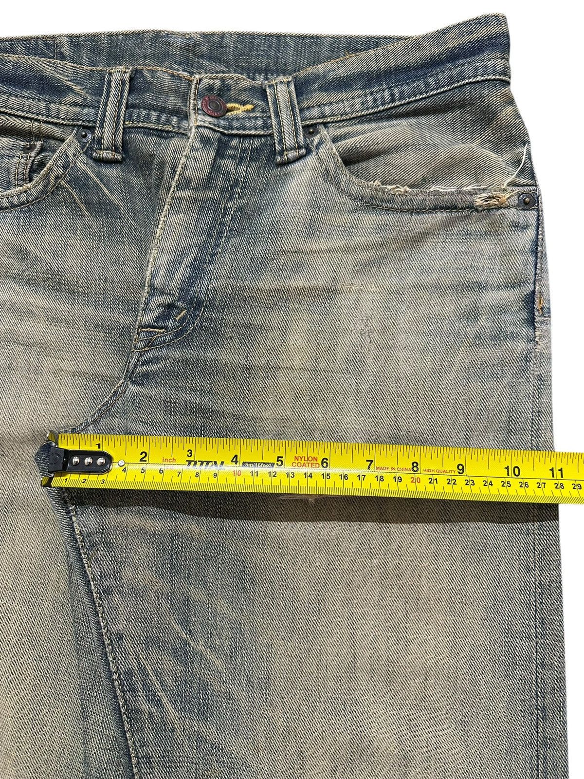 Japanese Brand Vintage Japanese Brand Blue Mud Wash Distress Style Loose Size US 31 - 14 Thumbnail