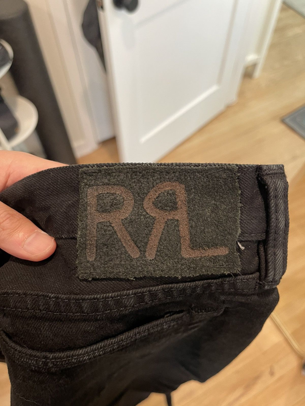 RRL Ralph Lauren Double RL RRL Black Denim Slim Size 31x34 Made in USA Size US 31 - 8 Thumbnail