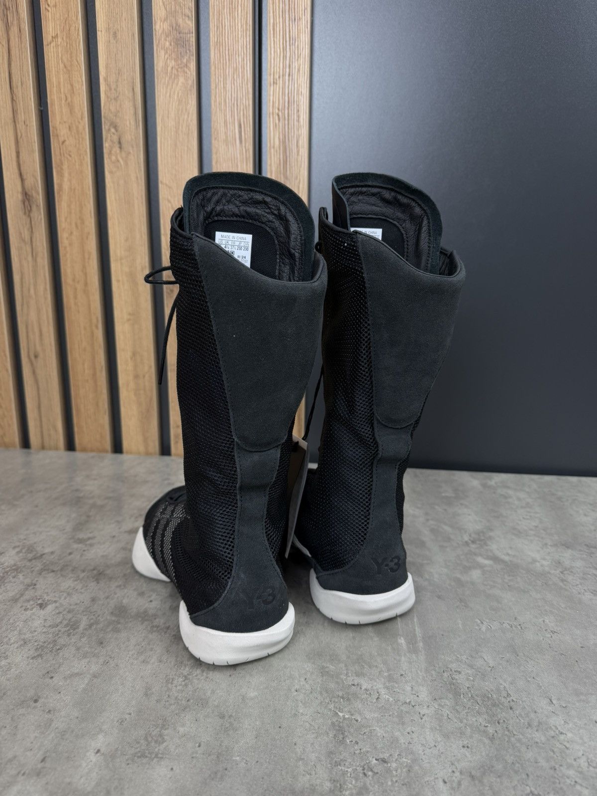 Adidas Adidas Y-3 Regu Boot Black/Talc Size 37 1/3 Size US 6.5 / IT 36.5 - 4 Thumbnail