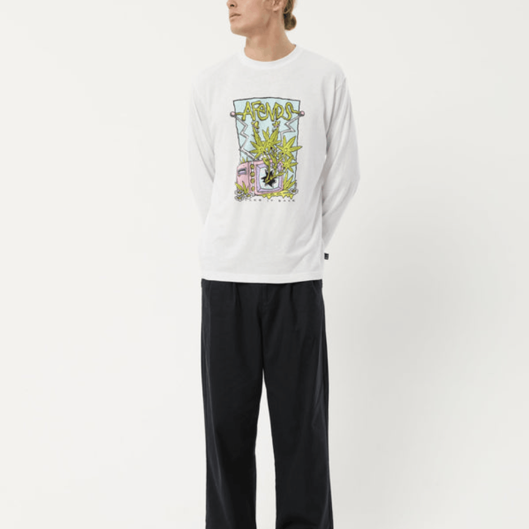 Afends BNWT Afends - Take It Back - Hemp Long Sleeve T-Shirt Large Size US L / EU 52-54 / 3 - 9 Thumbnail