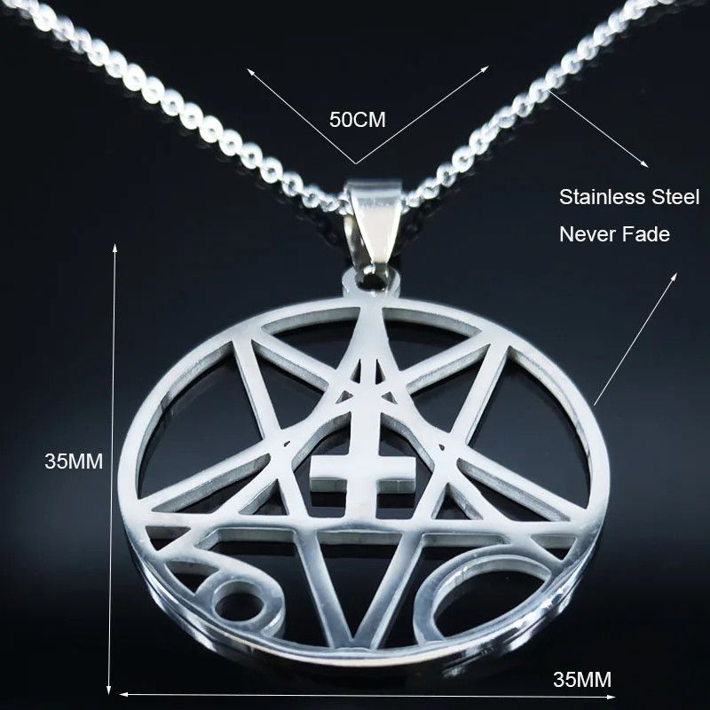 Jewelry Morbid Angel Pendant Necklace Emblem Talisman Size ONE SIZE - 5 Thumbnail