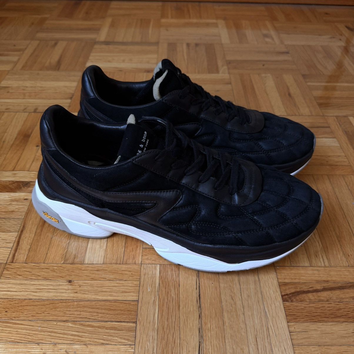Rag & Bone Rag & Bone Sneaker Black Suede Leather Size 44.5 ~Mens 12 US Size US 12 / EU 45 - 2 Thumbnail