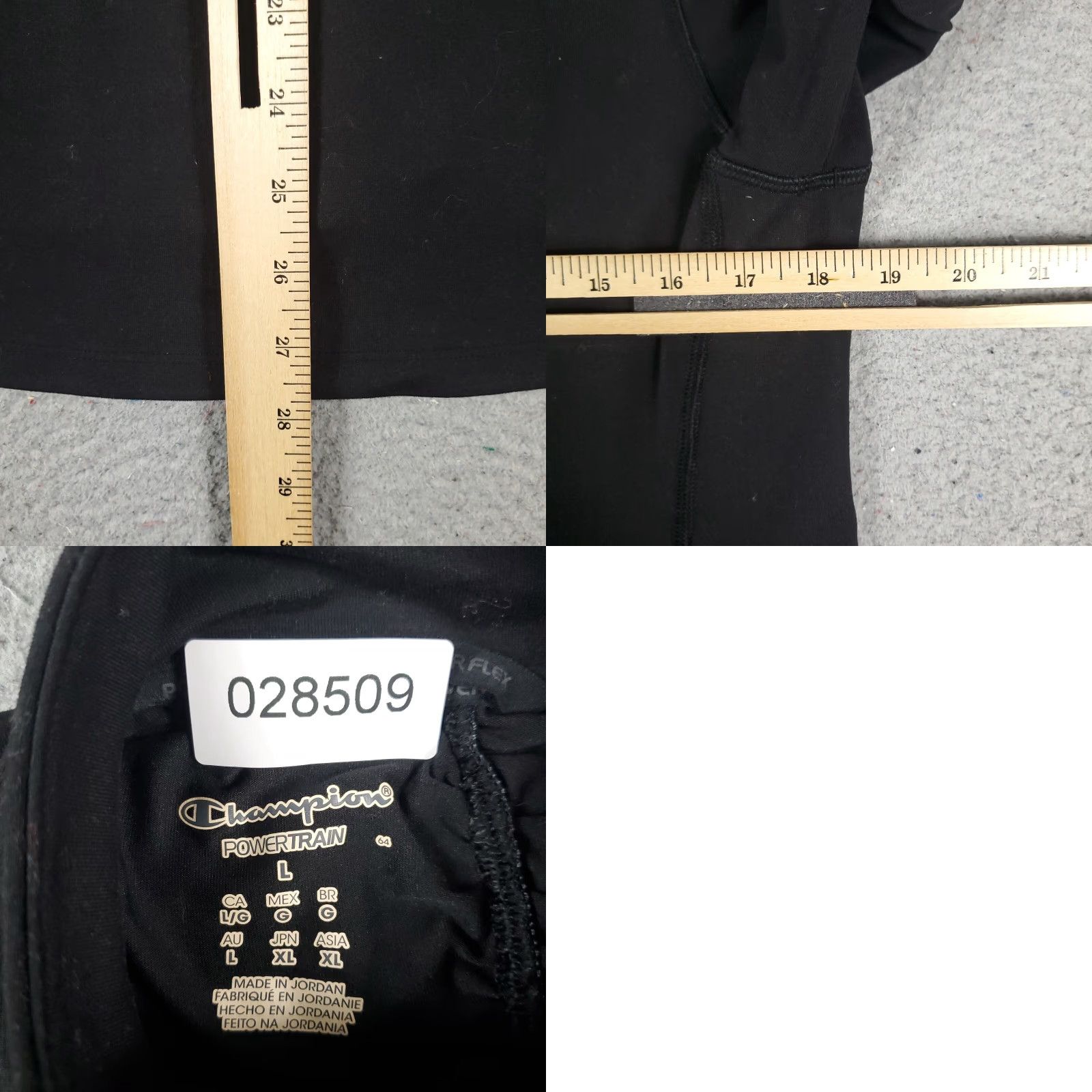 Champion Champion Sweater Womens Large Black Polyester Full Zip Up Sweatshirt Size L / US 10 / IT 46 - 8 Thumbnail