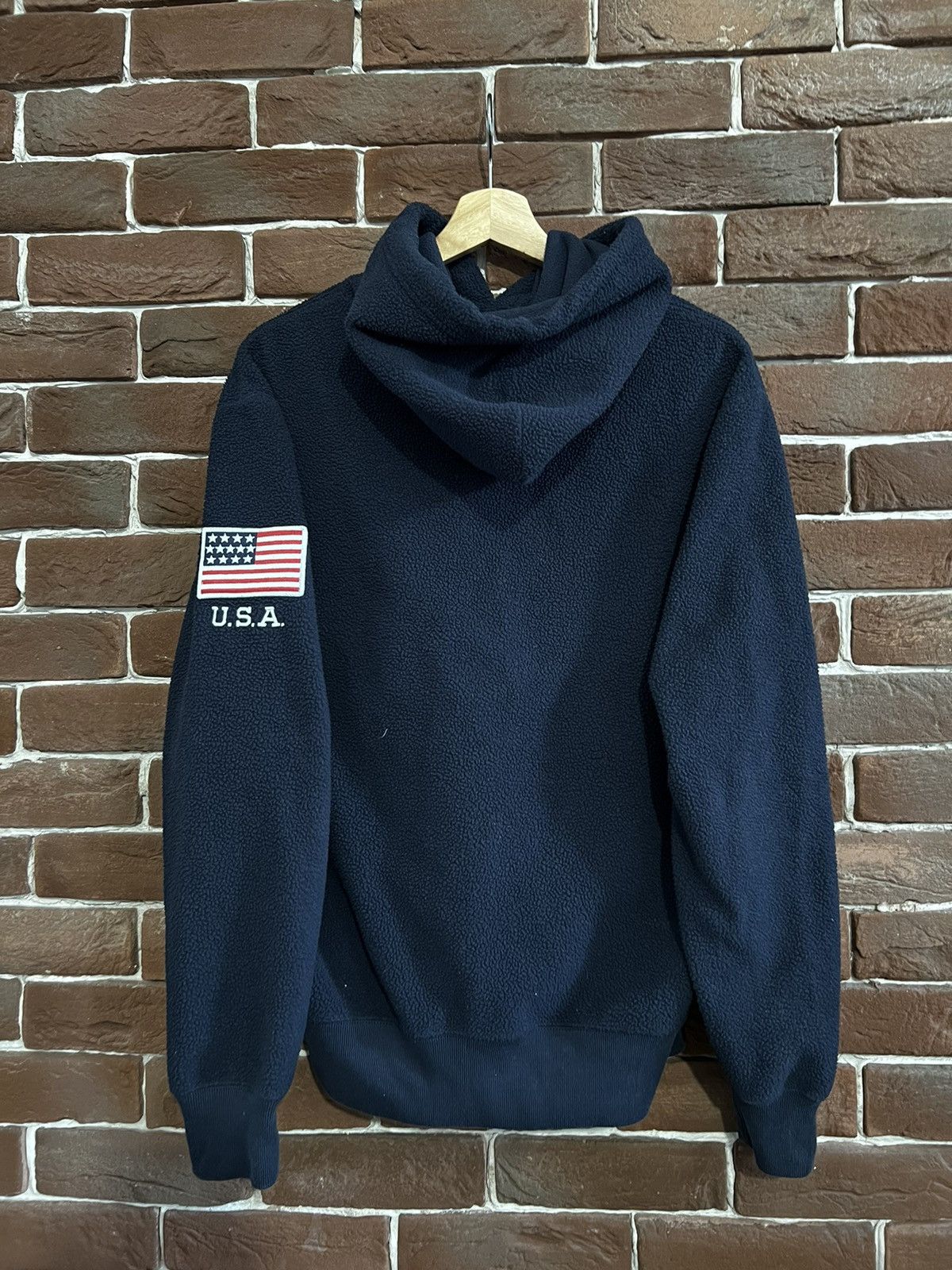Polo Ralph Lauren Rare Polo Ralph Lauren Sherpa USA Hoodie Hype Streetwear m Size US M / EU 48-50 / 2 - 2 Thumbnail