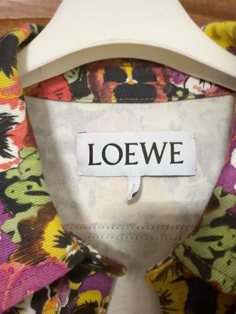 Loewe LOEWE A long-sleeved shirt jacket with a turned-down colla Size US XL / EU 56 / 4 - 6 Thumbnail
