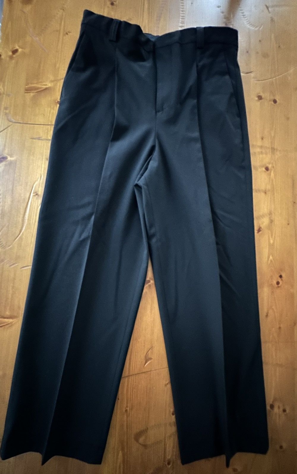 Zara Zara Pleated Black Oversized Pants Size US 31 - 1 Thumbnail