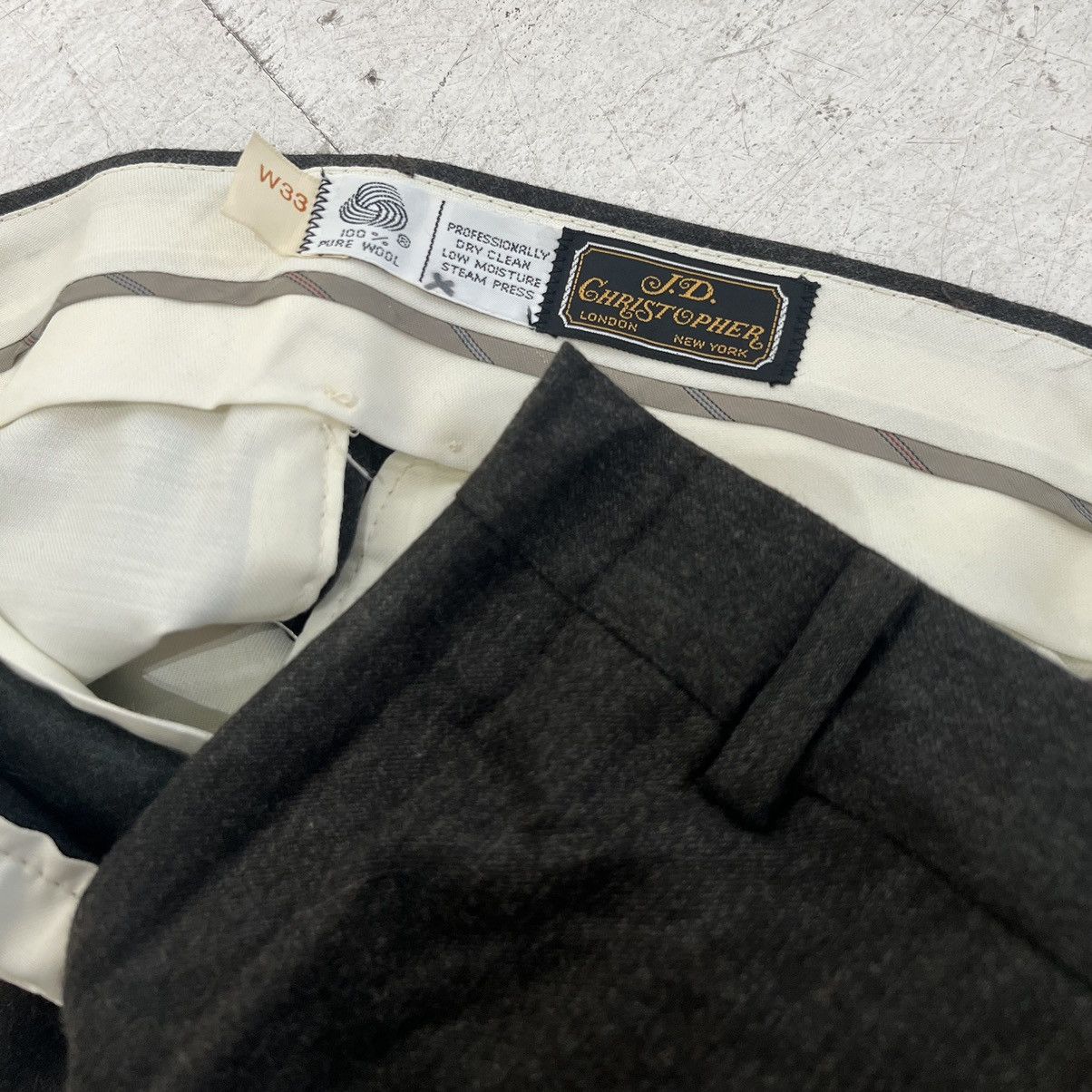 Vintage Wool Trousers Size US 33 - 3 Thumbnail