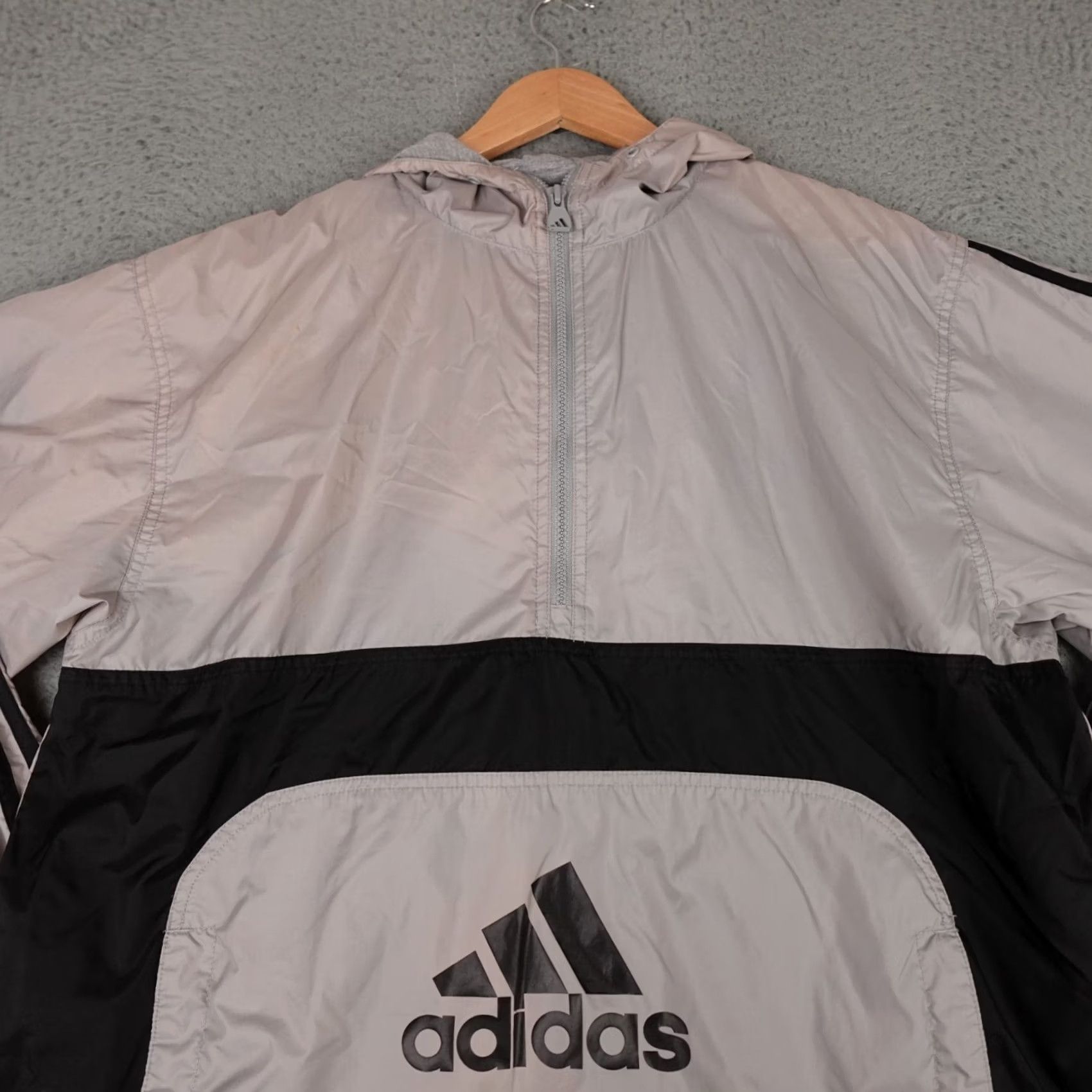 Adidas VINTAGE adidas Jacket Men S Gray Anorak Pullover 1/2 Zip Windbreaker 90s Outdoor Retro Sports Mens Size US S / EU 44-46 / 1 - 4 Thumbnail