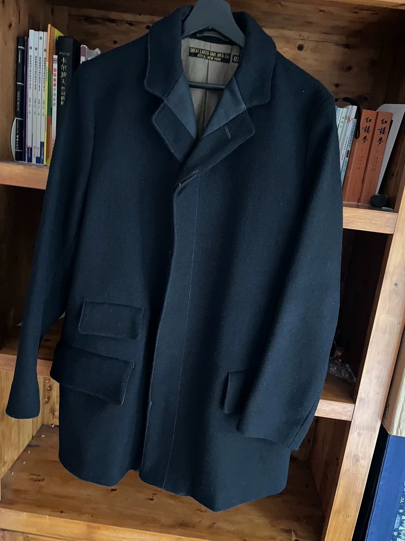 Freewheelers freewheelers Black wool coat 2504-Nextarrow Size US XXS / EU 40 - 3 Thumbnail