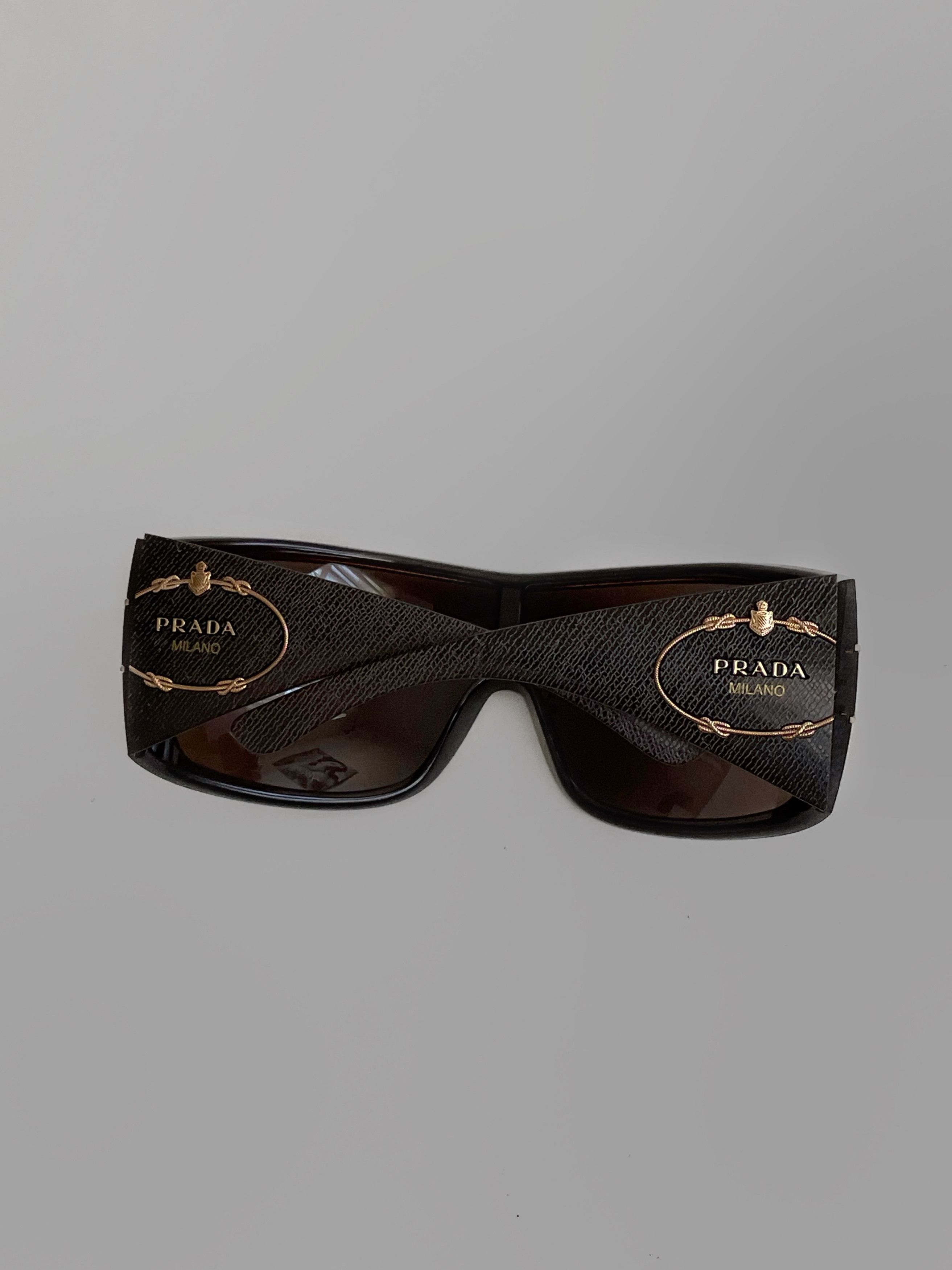 Prada Archive Prada brown Sunglasses Musk 2000s Size ONE SIZE - 6 Thumbnail