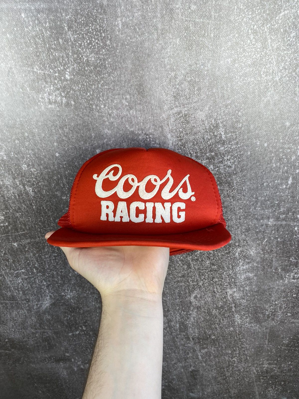 NASCAR × Vintage 1980s Vintage Coors Racing Foam Trucker Hat Cap Size ONE SIZE - 2 Thumbnail