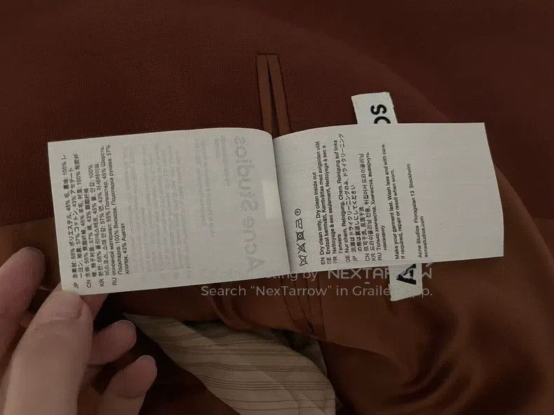 Acne Studios Acne Studios Caramel Red Brown Blazer, oversize fit Size 4XL / US 24-26 - 5 Thumbnail