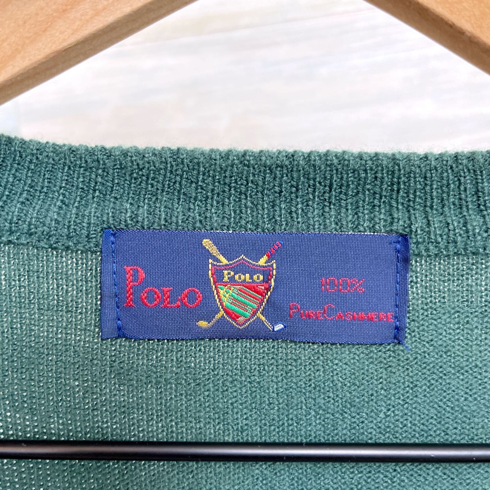 Polo Ralph Lauren POLO Ralph Lauren Cashmere Sweater Green Golf VTG Mens XL Size US XL / EU 56 / 4 - 7 Thumbnail