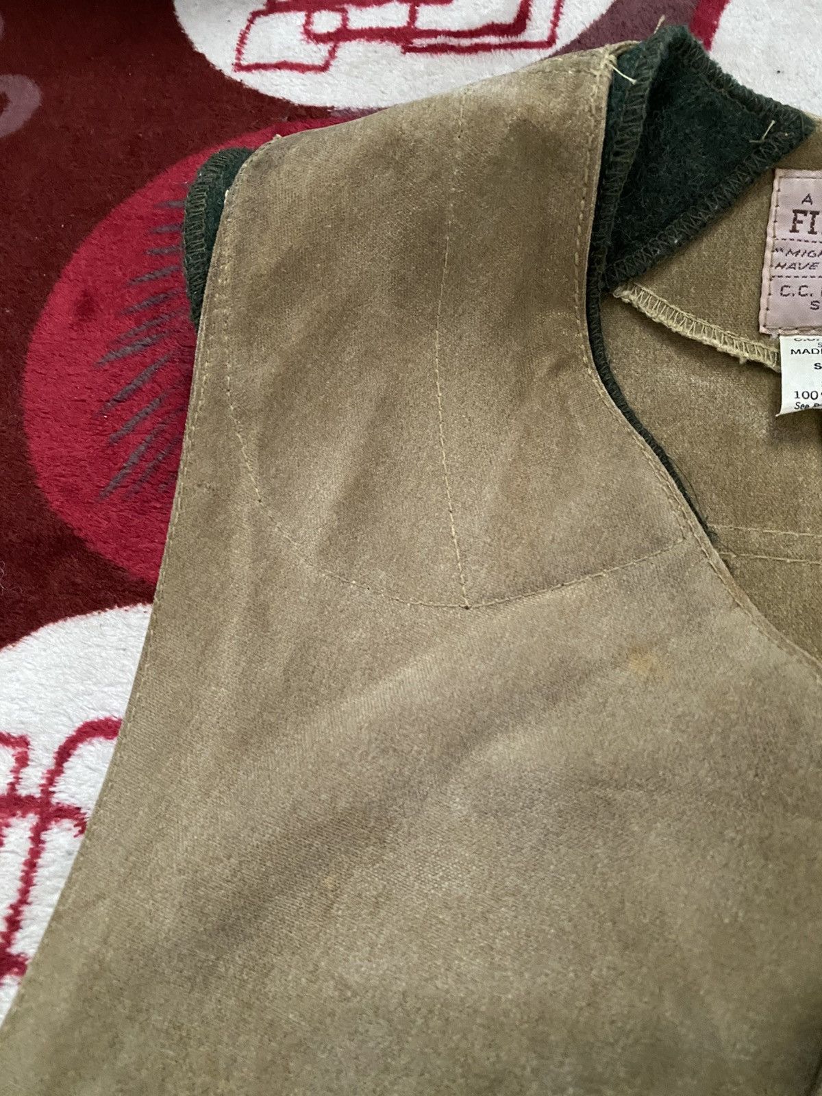 Filson Vintage Filson Style 32 Half Moon Waxed Canvas Hunting Vest Size US S / EU 44-46 / 1 - 10 Thumbnail